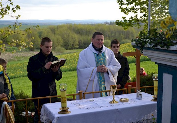 Pielgrzymka do Matki Bożej w lesie
