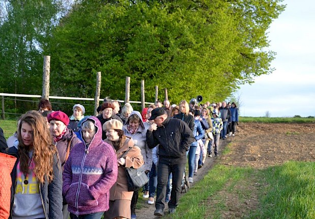 Pielgrzymka do Matki Bożej w lesie