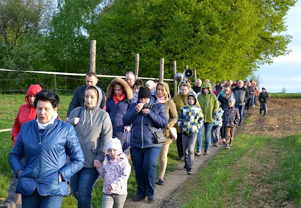 Pielgrzymka do Matki Bożej w lesie