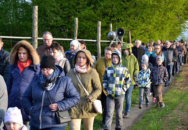 Pielgrzymka do Matki Bożej w lesie