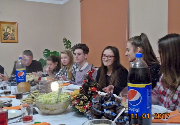 Spotkanie opłatkowe scholi "Fidelis" i Ramu