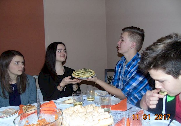 Spotkanie opłatkowe scholi "Fidelis" i Ramu