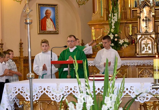 Msza prymicyjna ks. Mateusza Sławińskiego z Pełkiń