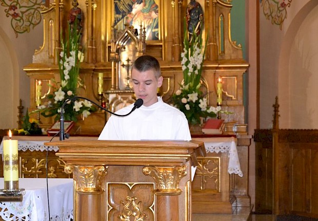 Msza prymicyjna ks. Mateusza Sławińskiego z Pełkiń