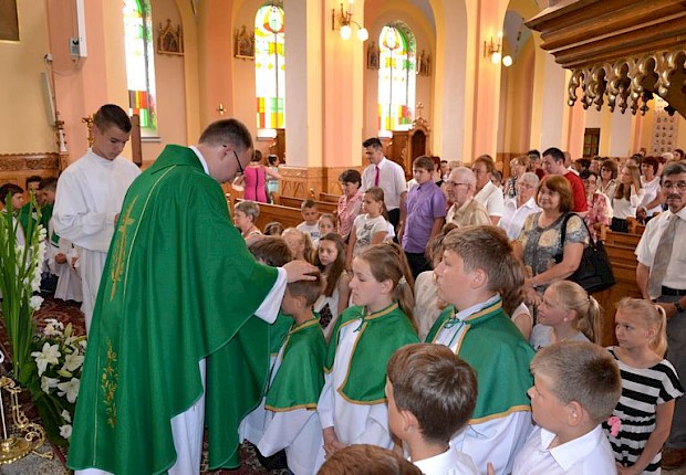 Msza prymicyjna ks. Mateusza Sławińskiego z Pełkiń