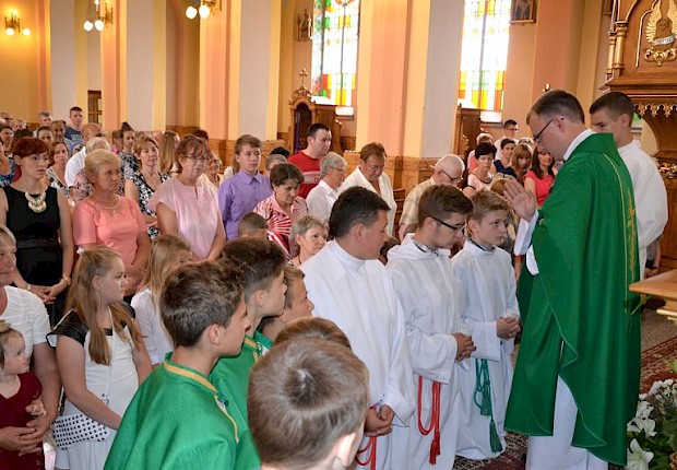 Msza prymicyjna ks. Mateusza Sławińskiego z Pełkiń