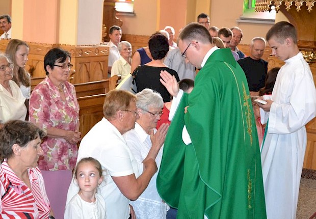 Msza prymicyjna ks. Mateusza Sławińskiego z Pełkiń