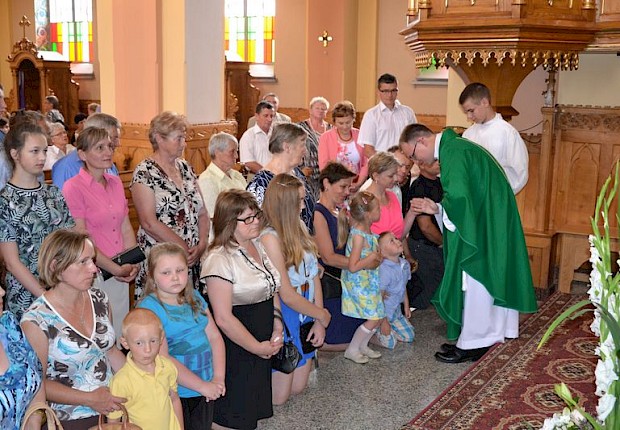 Msza prymicyjna ks. Mateusza Sławińskiego z Pełkiń