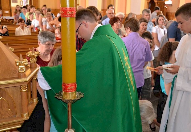 Msza prymicyjna ks. Mateusza Sławińskiego z Pełkiń
