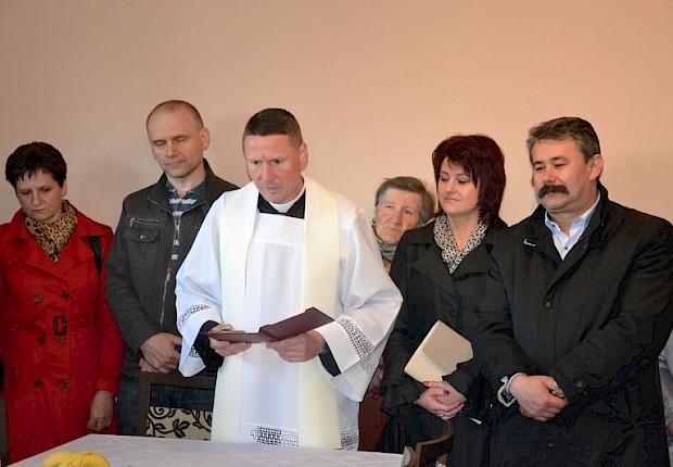 Poświęcenie budynku parafialnego