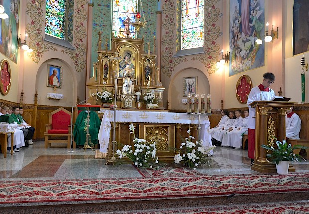 Goście z Papui Nowej Gwinei: bp Paul Sundu i Rodak ks. Łukasz Hołub