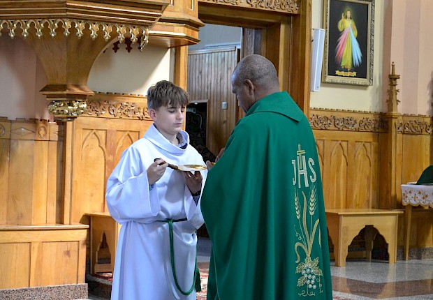 Goście z Papui Nowej Gwinei: bp Paul Sundu i Rodak ks. Łukasz Hołub